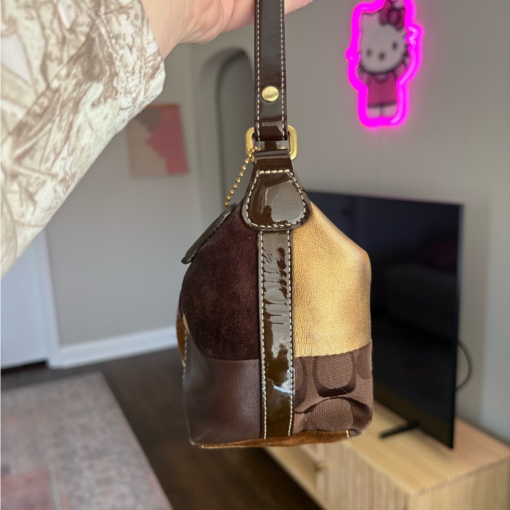 Coach Mini Patchwork Shoulder Bag - image 3